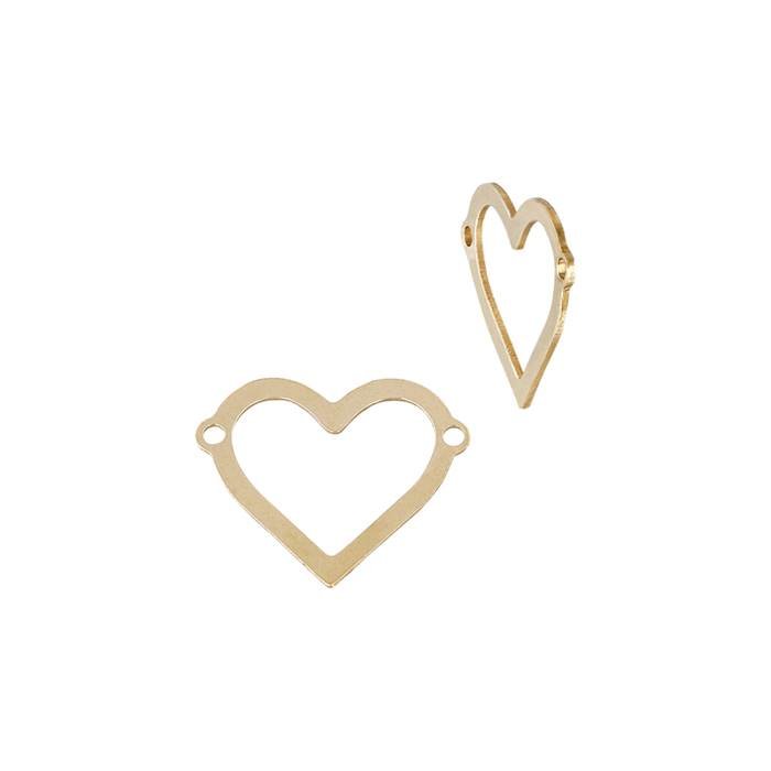 gf 10.5x7.9mm heart outline connector