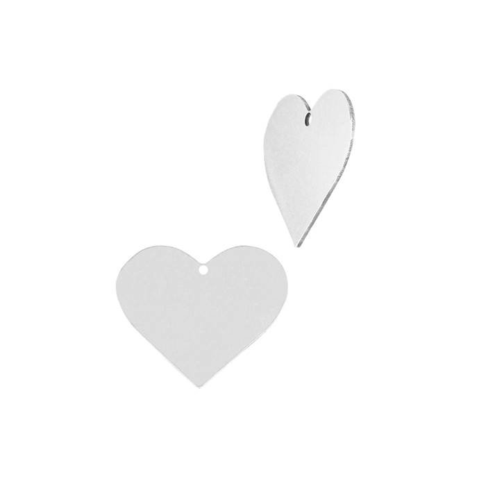 ss 6.4x5.9mm solid heart charm