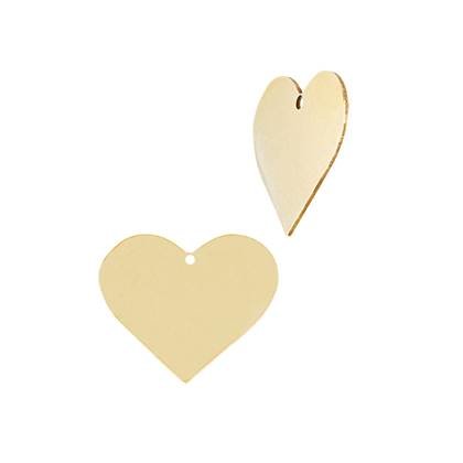 Gold filled Solid Heart Charm