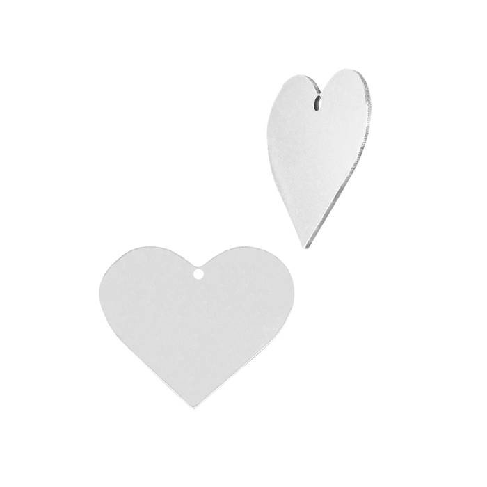 ss 10.8x9.7mm solid heart charm