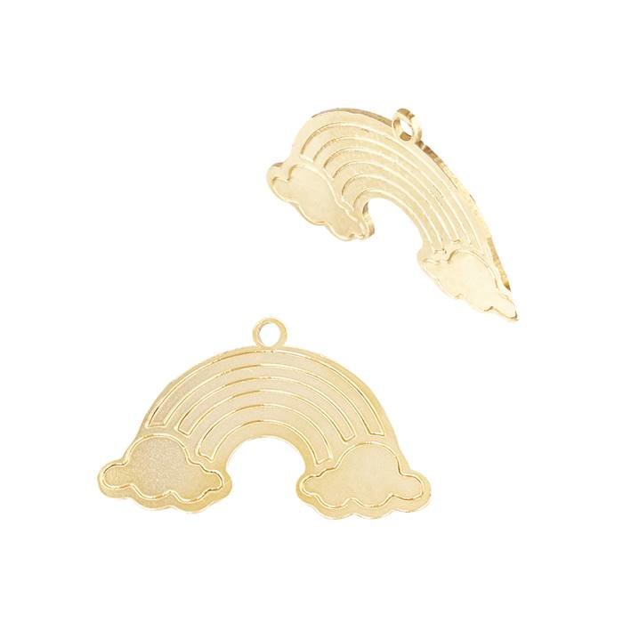 gf 18.8x11.4mm rainbow charm