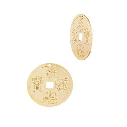 Gold Filled Lucky Coin Charm