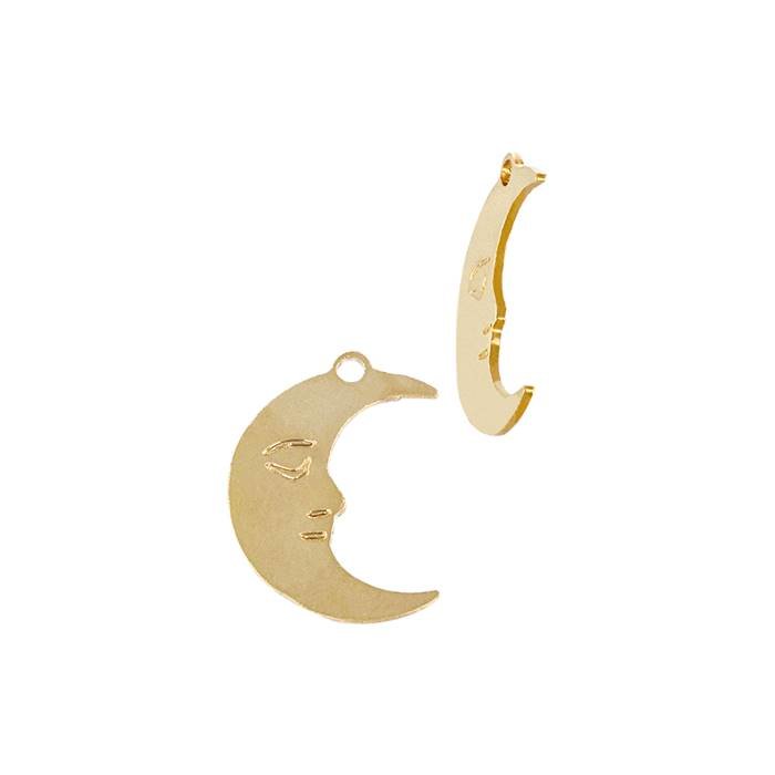 gf 8.2x11mm man on moon charm