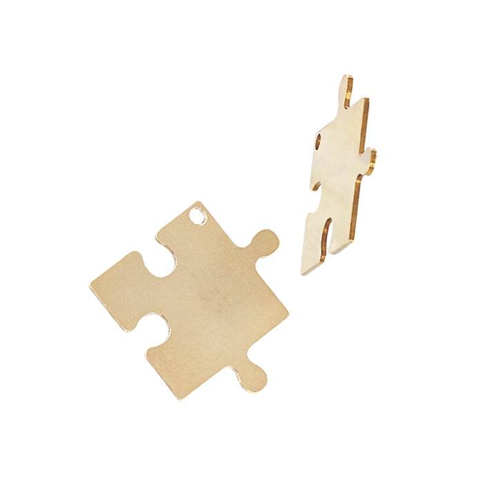 gf 10.8x10.8mm connectable puzzle charm