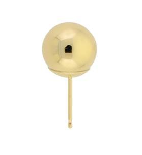 14ky 5mm light weight ball earring stud