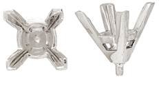 14ky 3.5mm 40pts square center head with v-prongs and peg