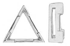 14K TRIANGLE V-PRONGS AIRLINE SETTING 5608-14K