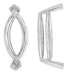 14K MARQUISE V-PRONG DOUBLE WIRE SETTING 6729-14K
