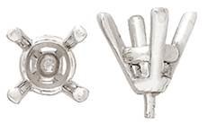 14K ROUND RING SETTING 6873-14K