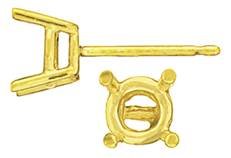 14ky 5.5mm 60pts earring