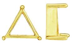 14K TRIANGLE SETTING 7838-14K