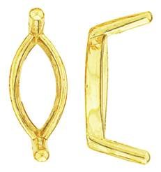 14K SINGLE GALLERY MARQUISE SETTING 8175-14K