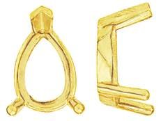 14K PEAR SINGLE GALLERY 3 PRONGS SETTING 8277-14K