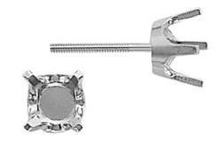 STANDARD 4 PRONG STUD WITH HEAVY SCREW POST