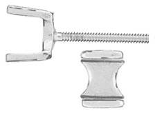 CHANNEL SET EARRING WITH SCREW POST