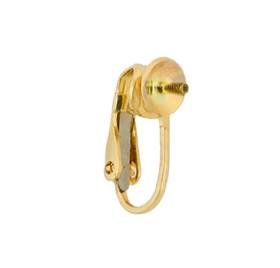 gold filled 5mm cup nonpierce clip earwire earring
