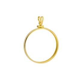 gold filled 22.02x1.65mm american gold eagle 1/4 oz bezel