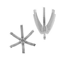 14kw 6.5mm 1ct high six prong round with peg