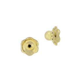 14ky 4.5x0.84mm hole ball end earring screw back type-c