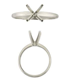 14K Round 4 Prongs Solitaire Rings