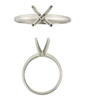 14kw 2mm 5pts round solitaire ring