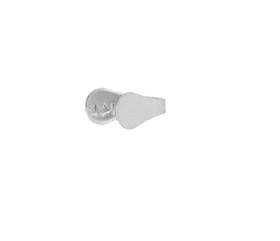 sterling silver 2.5mm solder flush end cap