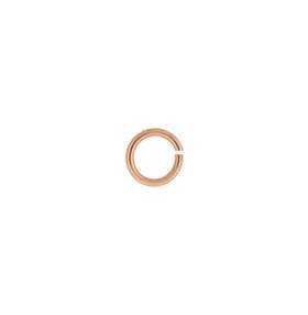 14kr 4.5mm rose gold open jump ring 0.63mm thick