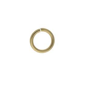 14ky 7mm open jump ring 1mm thick