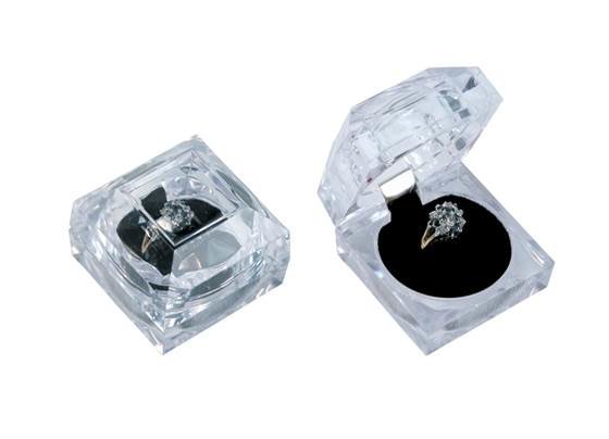 crystal style ring box