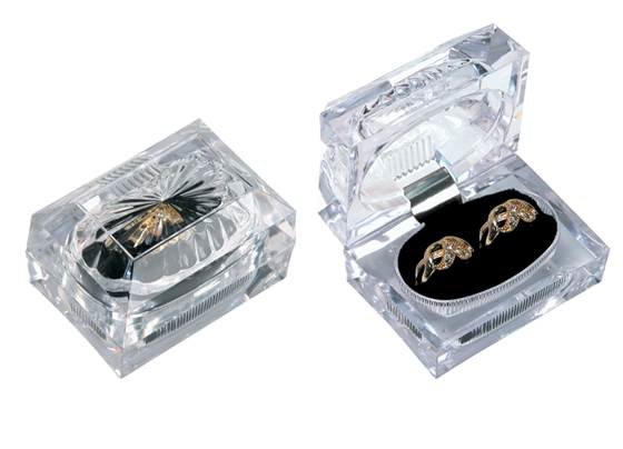 crystal style double ring box