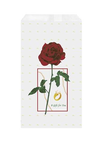 red rose paper gift bag size (c)