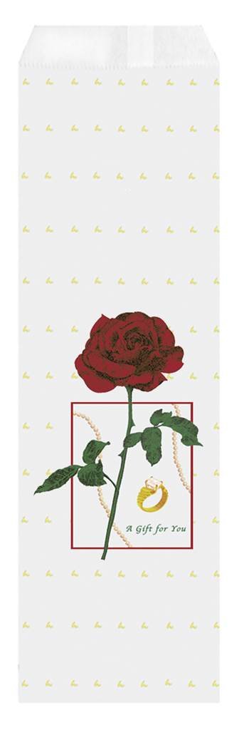 red rose paper gift bag size (e)