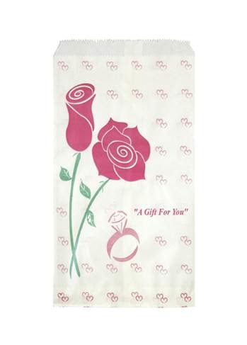 pink rose paper gift bag size (c)