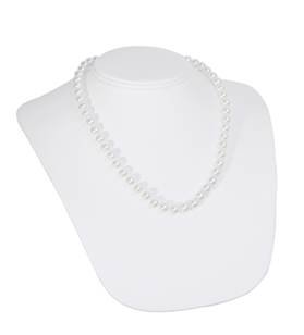 white faux leather neckform style (a)