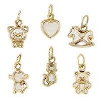 14K Mother Of Pearl Charms