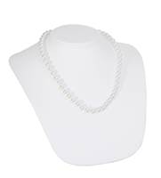 STYLE A WHITE FAUX LEATHER NECKFORM 27683-BX