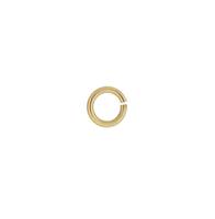 14KY 5mm Open Jump Ring 0.76mm Thick