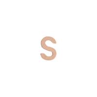 14KR 4.77mm Letter S