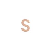 14KR 4.77mm Letter S