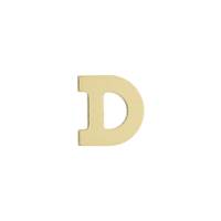 14KY Thick Letter D 7.5mm