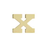14KY Thick Letter X 7.5mm