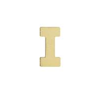 14KY Thick Letter I 10mm