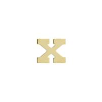 14KY Letter X 6mm