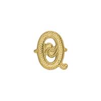 14KY Letter Q 6.44mm