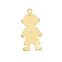 14KY 37mm Boy Profile Charm