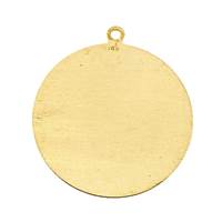 14KY 28.60mm Disc Charm With Ring