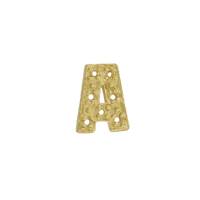 14KY 6.94X7mm Width A Diamond Block Initial