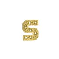 14KY 6.94X7mm Width S Diamond Block Initial