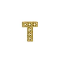 14KY 6.94X7mm Width T Diamond Block Initial