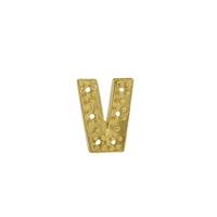 14KY 6.94X7mm Width V Diamond Block Initial